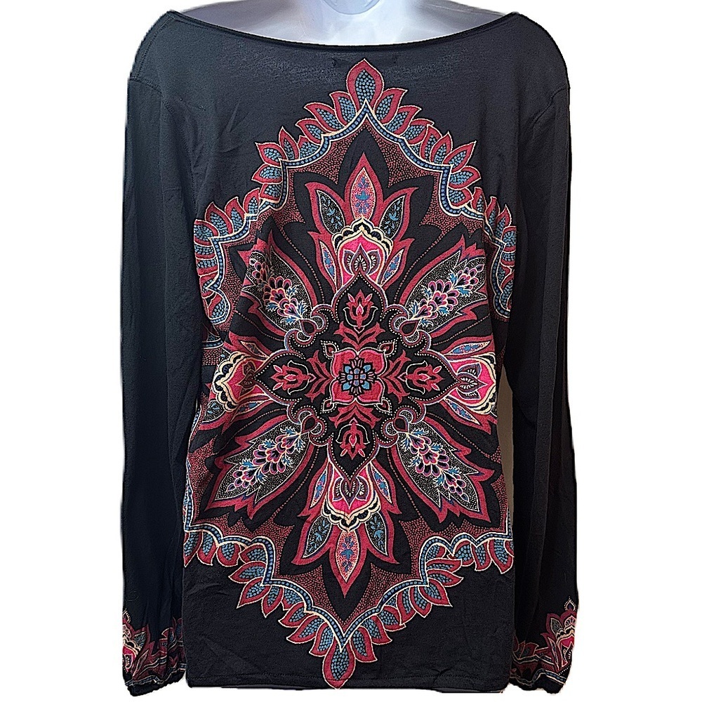 Luck Brand Women's Boho Top Size XL - Picture 3 of 11